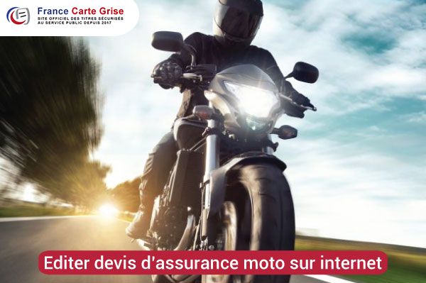 éditer un devis d’assurance moto sur internet