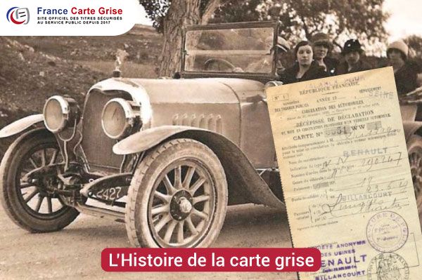 L’Histoire de la carte grise