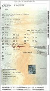 Ou puis-je trouver la taxe Y2 sur ma carte grise ?