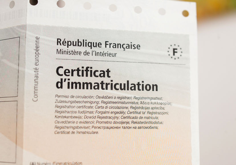 Certificat immatriculation poids lourd