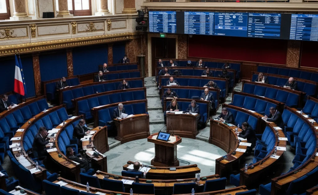 Assemblée nationale vote suppression ZFE 14 avril 2026 – hémicycle lors du scrutin solennel