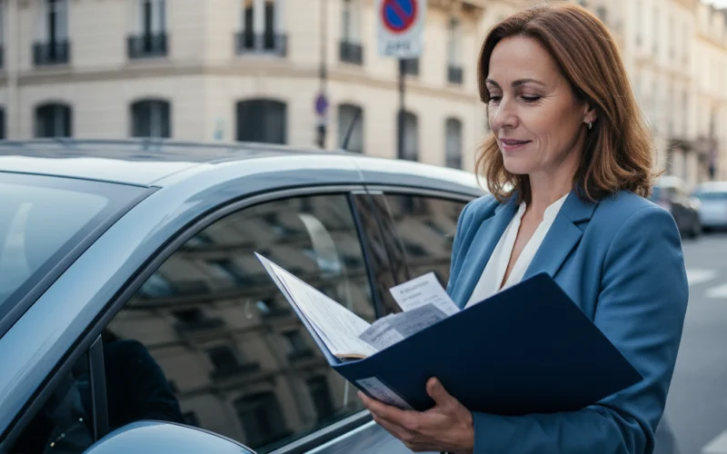 Quels recours pour les automobilistes ayant changé de voiture à cause des ZFE ? Automobiliste consultant ses recours après changement de voiture lié aux ZFE supprimées en 2026